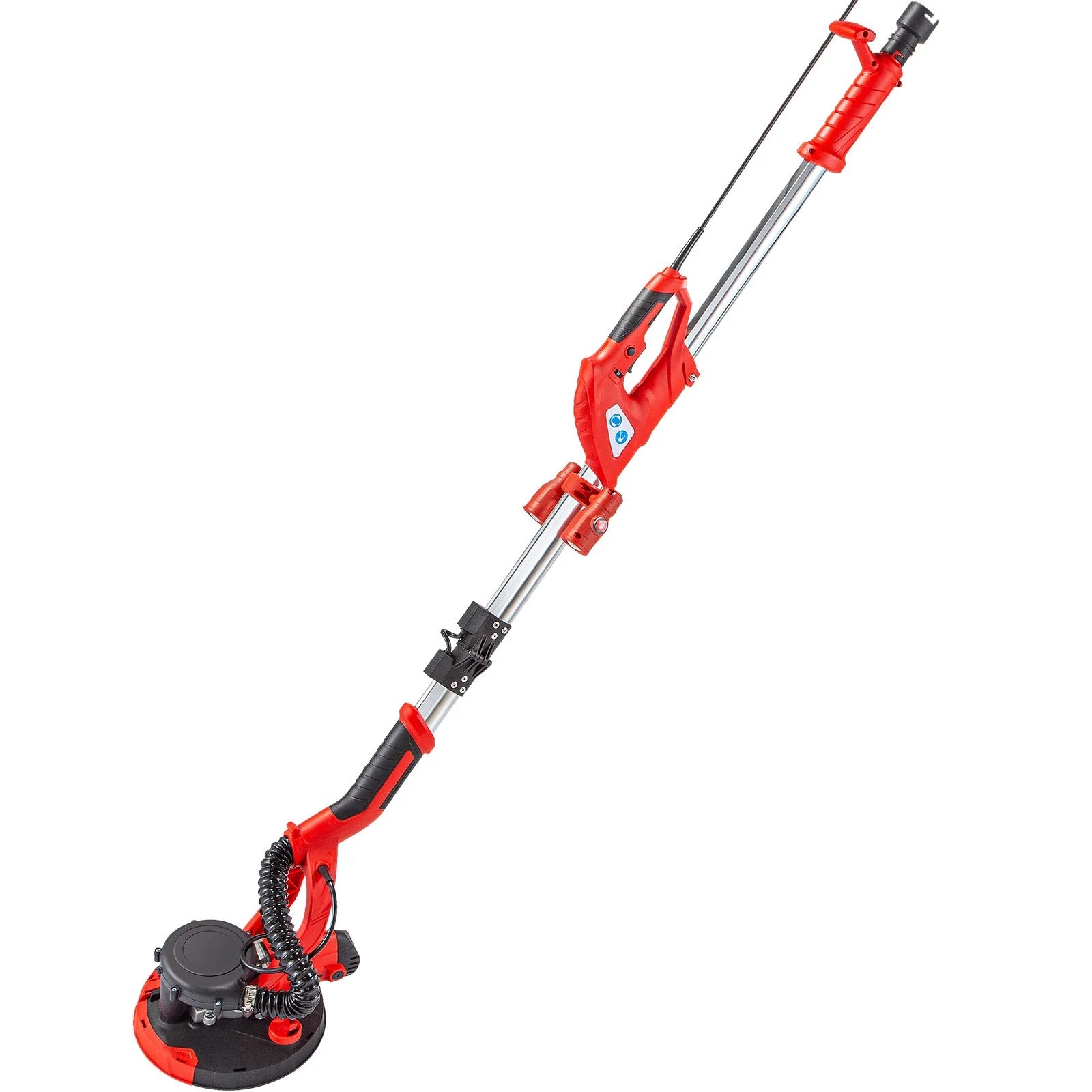 VEVOR Drywall Sander 850W Electric Drywall Sander Foldable Sheetrock Sander with Telescope Handle, Electric Sander Variable Speed 800-1750RPM, Wall Sander with LED Lights and Vacuum Bag, 6 Sand Pad