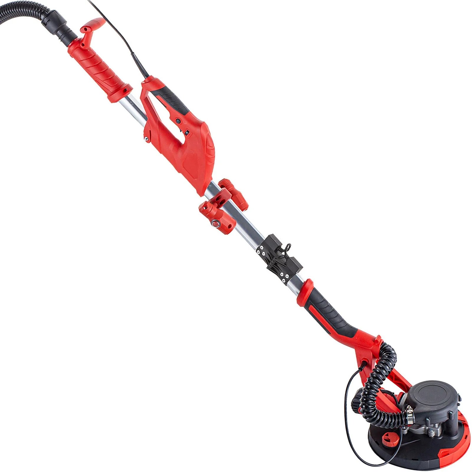 VEVOR Drywall Sander 850W Electric Drywall Sander Foldable Sheetrock Sander with Telescope Handle, Electric Sander Variable Speed 800-1750RPM, Wall Sander with LED Lights and Vacuum Bag, 6 Sand Pad